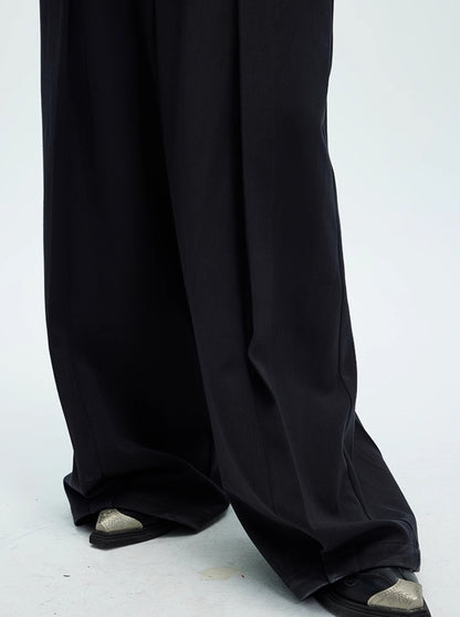 DRAPED LAYERED WAIST TROUSERS