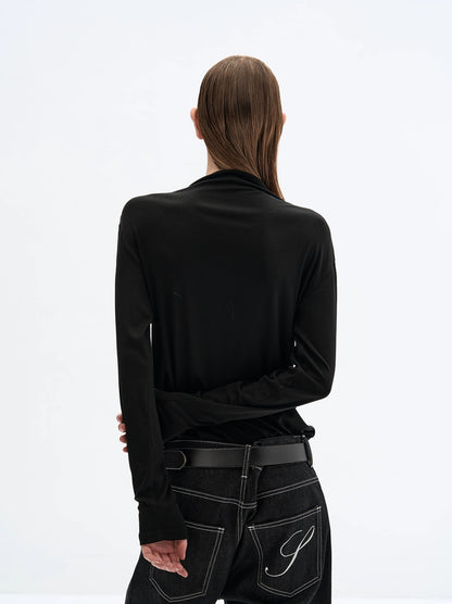 TENCEL MERINO SLIM LONG TEE