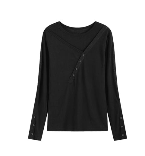 BOAT NECK DOUBLE LAYER UNDERSHIRT