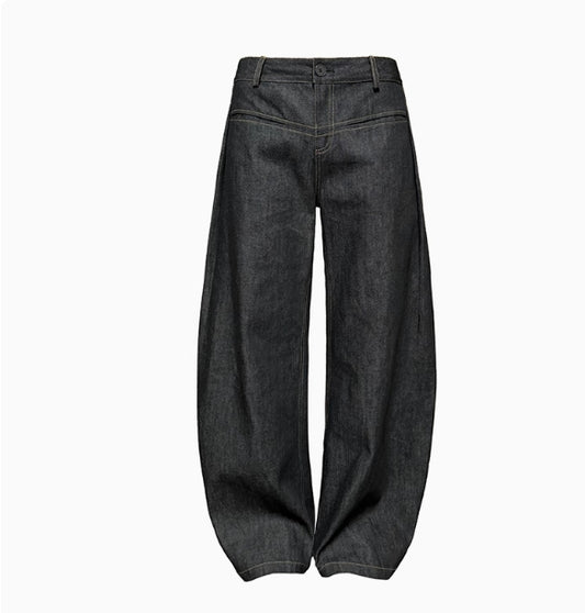 LOW WAIST BANANA WIDE PANTS