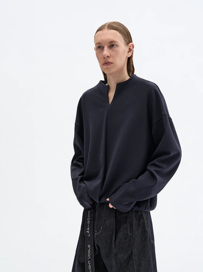 PRUSSIAN BLUE AIRY BLOUSE