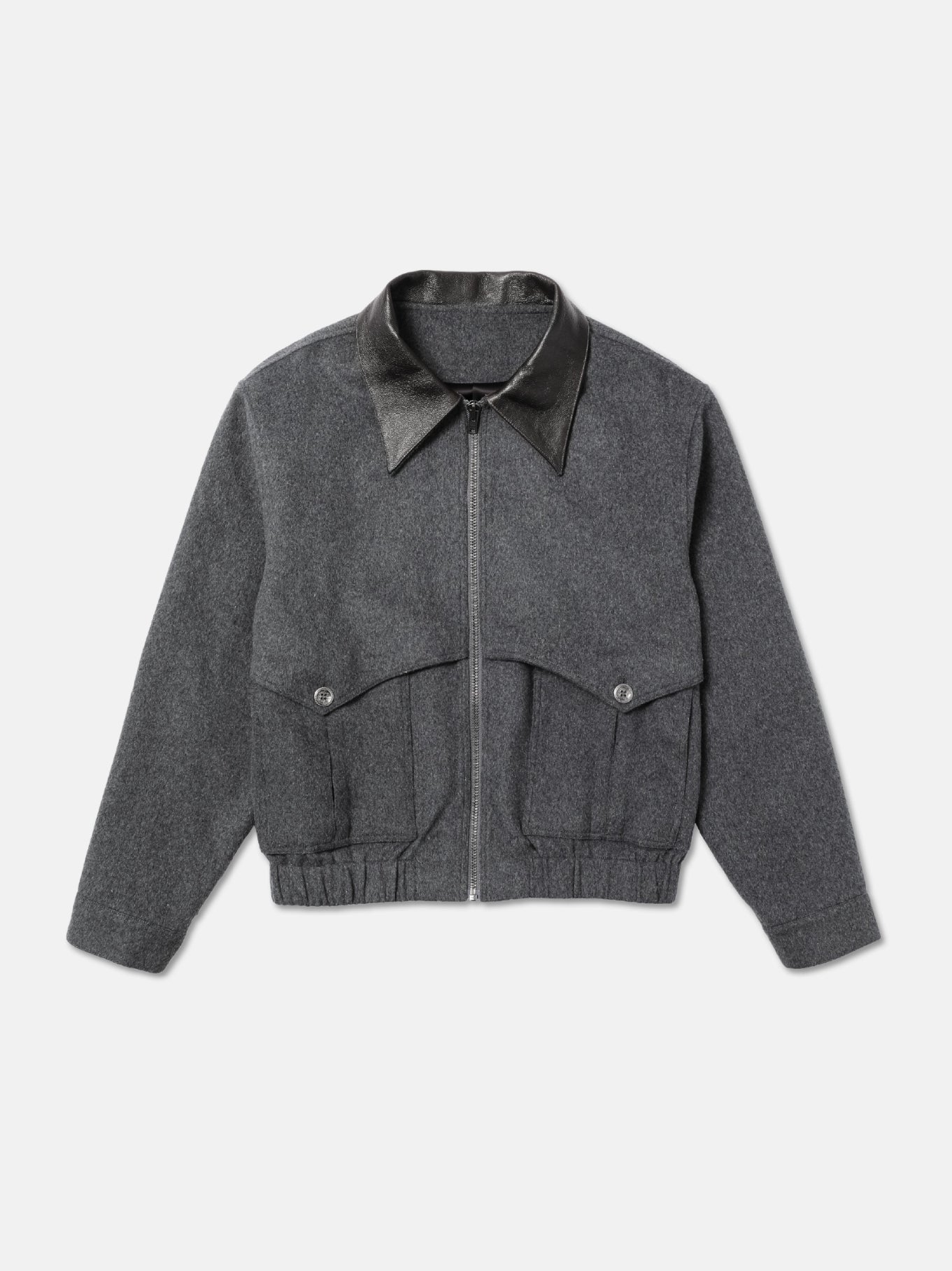 PATCHWORK WOOLEN SHORT JACKET