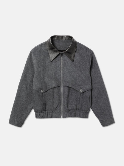 PATCHWORK WOOLEN SHORT JACKET