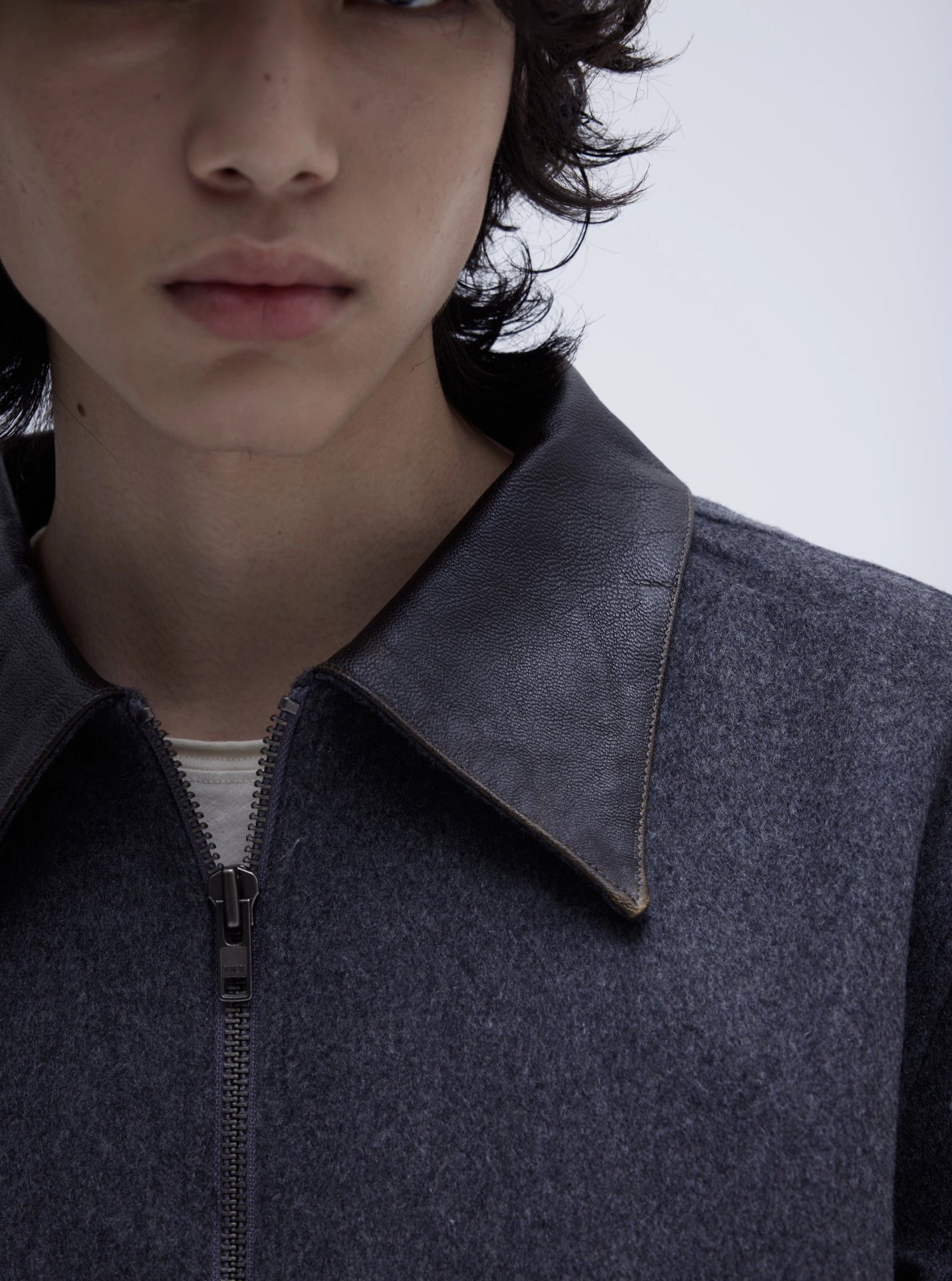 PATCHWORK WOOLEN SHORT JACKET