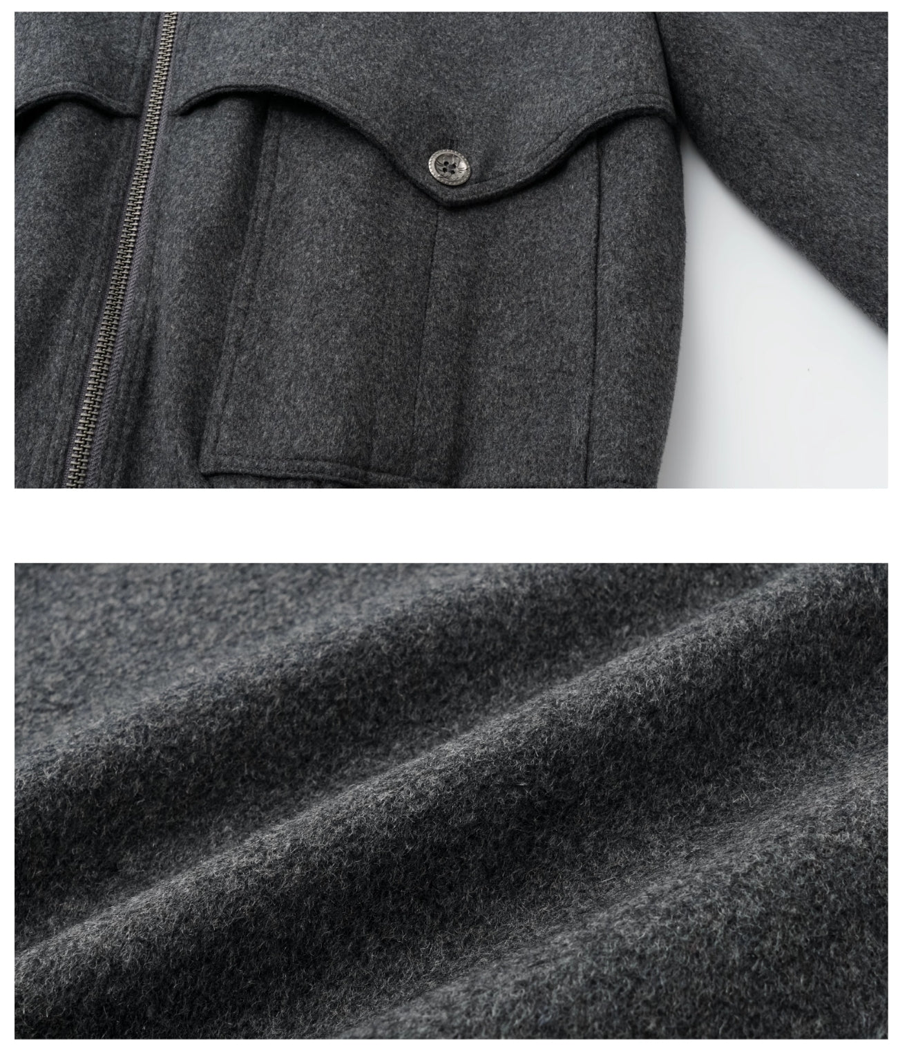 PATCHWORK WOOLEN SHORT JACKET