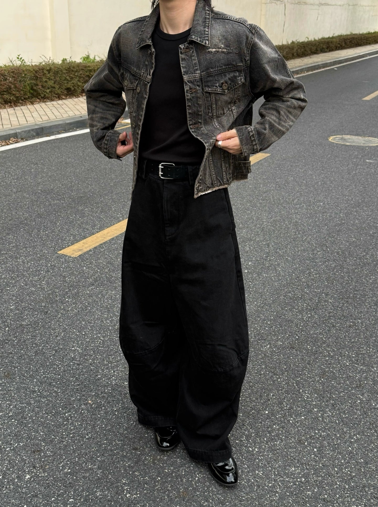 RUINED HEM BOXY DENIM