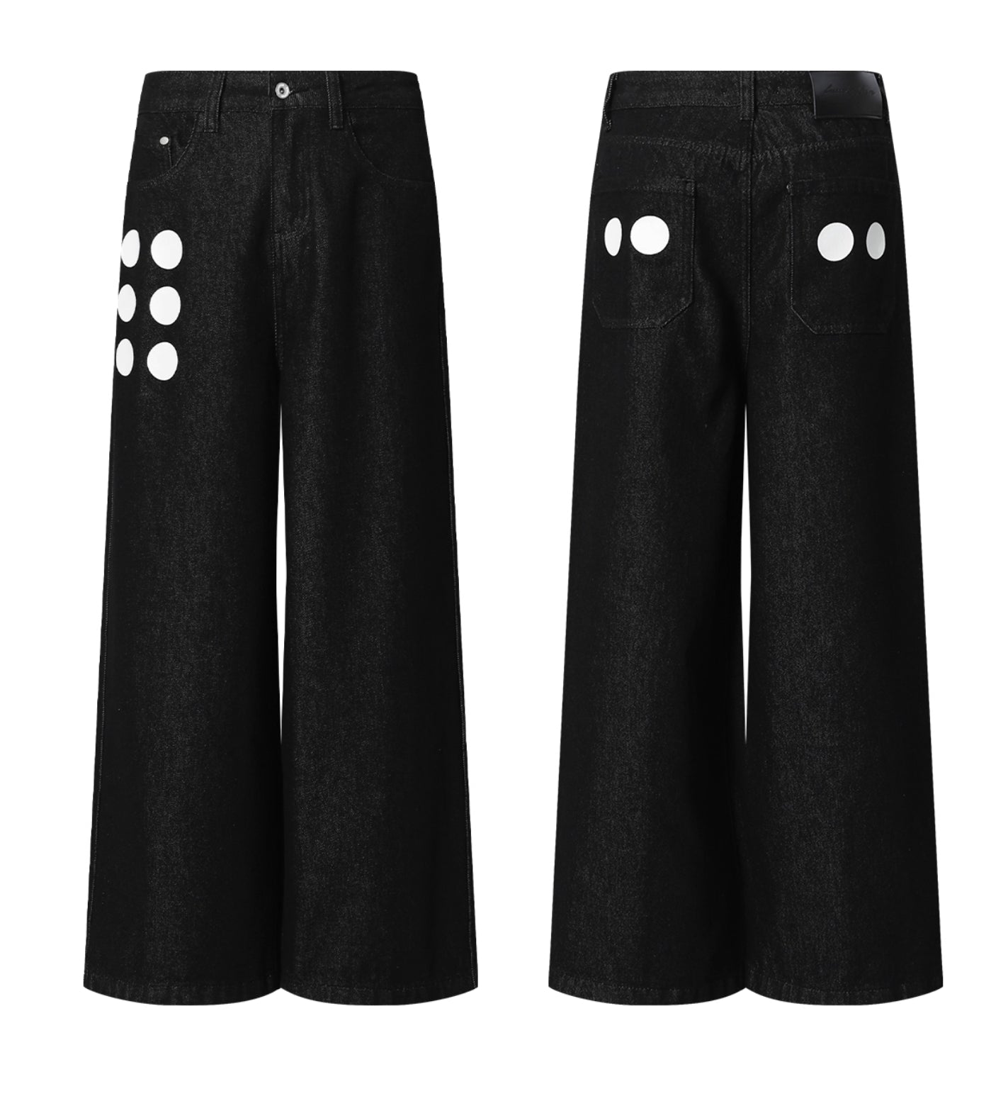 LOOSE DOT PRINT JEANS