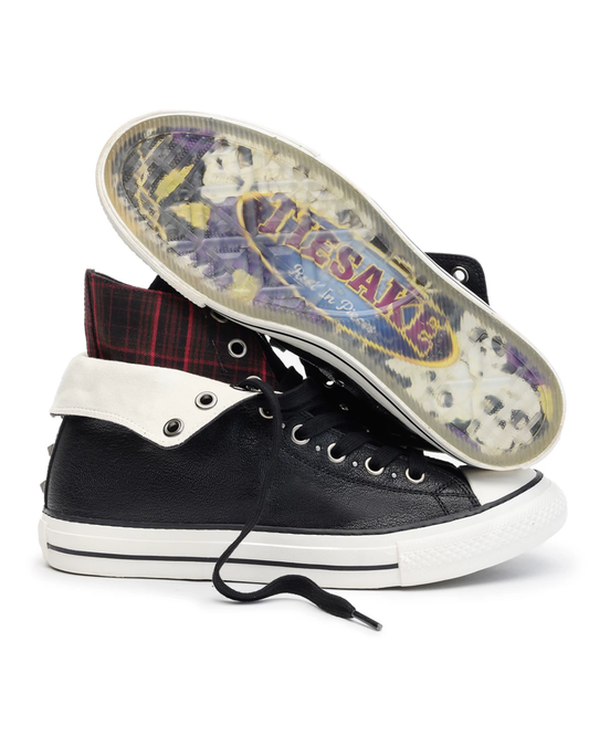 MODULAR LAMBSKIN CANVAS HIGH TOPS