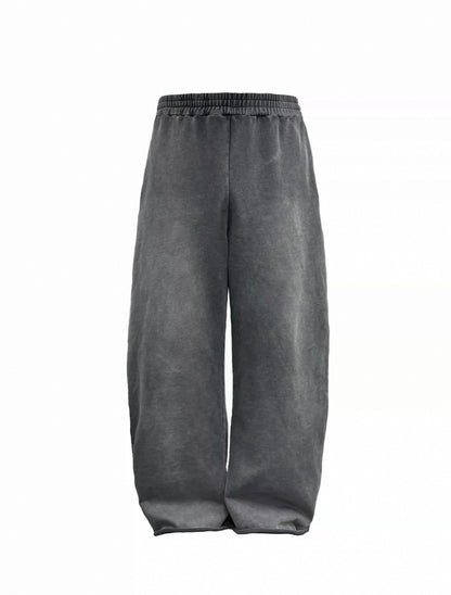 WASHED COCOON FIT FADED SWEATPANTS