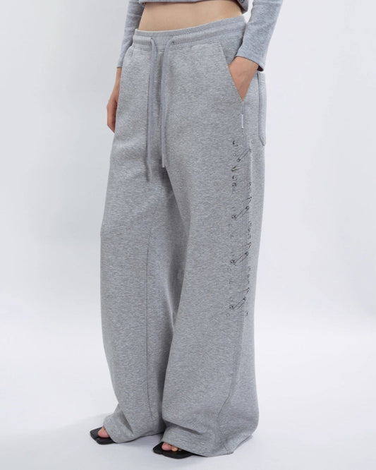 SIDE SEAM PIN PRINT SWEATPANTS