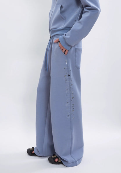 SIDE SEAM PIN PRINT SWEATPANTS