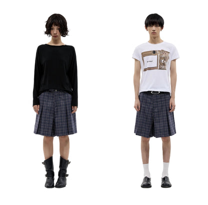 BRITISH STYLE PLEATED DRESS SHORTS