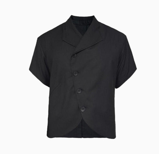 CURVED SLIT DOVETAIL SHIRT
