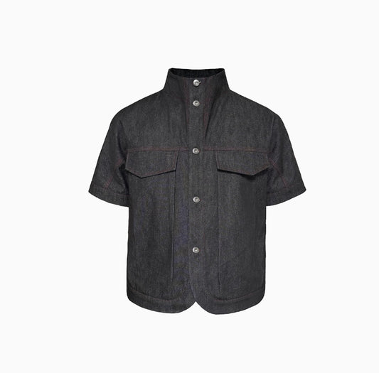 RED LINE RAW DENIM SHIRT