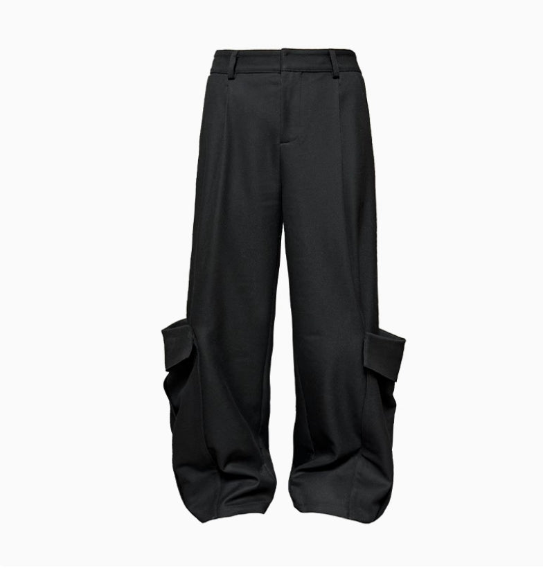 DOUBLE POCKET PLEATED PANTS