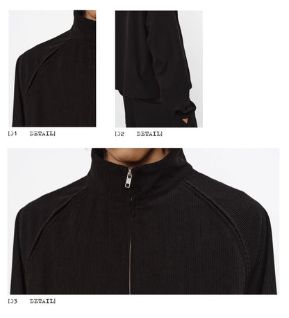 CORDUROY DOUBLE ZIP JACKET