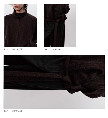 STRAPPY WOOL BLEND JACKET
