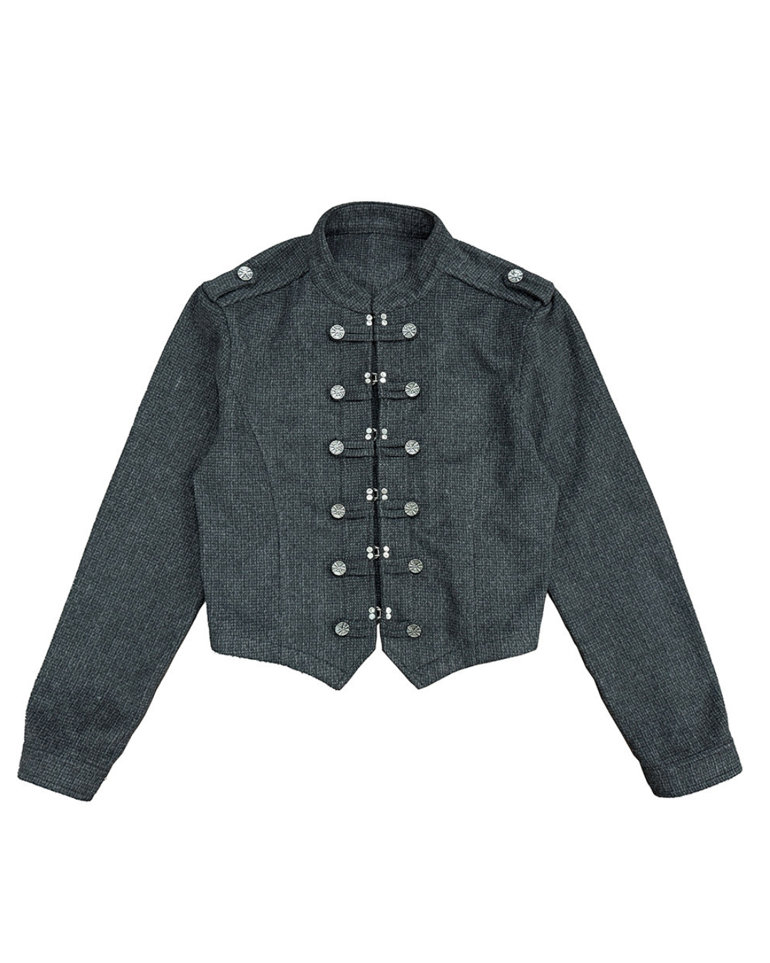 VELVET NAPOLEON CROPPED JACKET