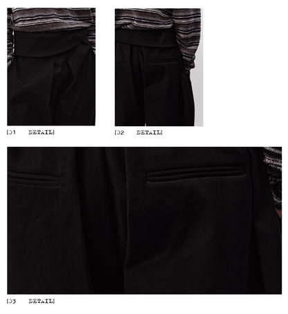 DOUBLE PLEAT LOOSE TROUSERS