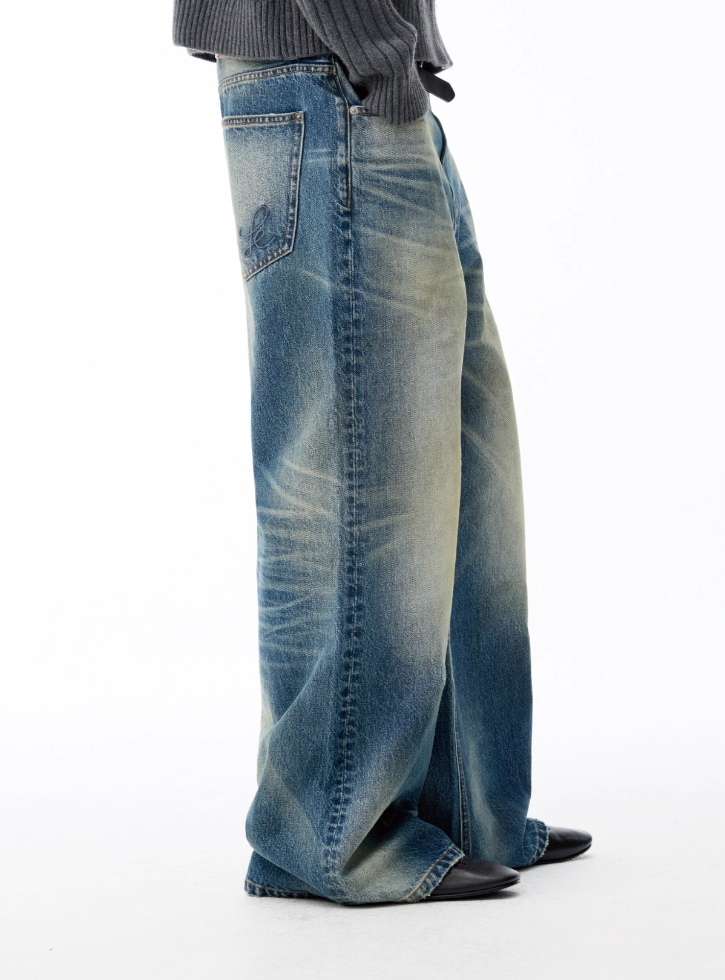 13.5OZ DIRTY WASH STRAIGHTEN DENIMS