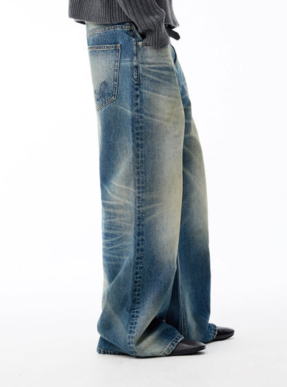 13.5OZ DIRTY WASH STRAIGHTEN DENIMS