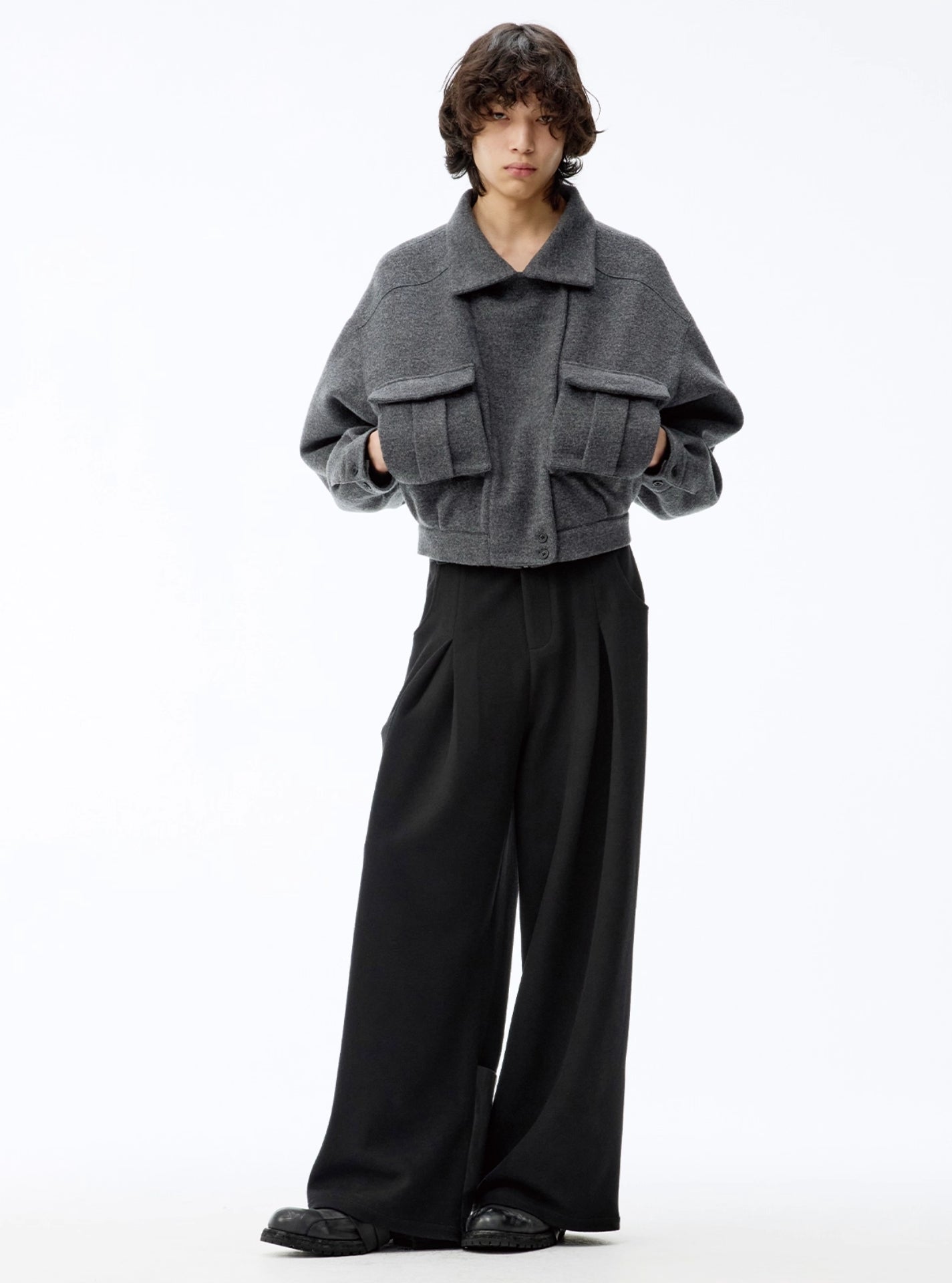 DOUBLE POCKET WOOL FLIGHT JACKET