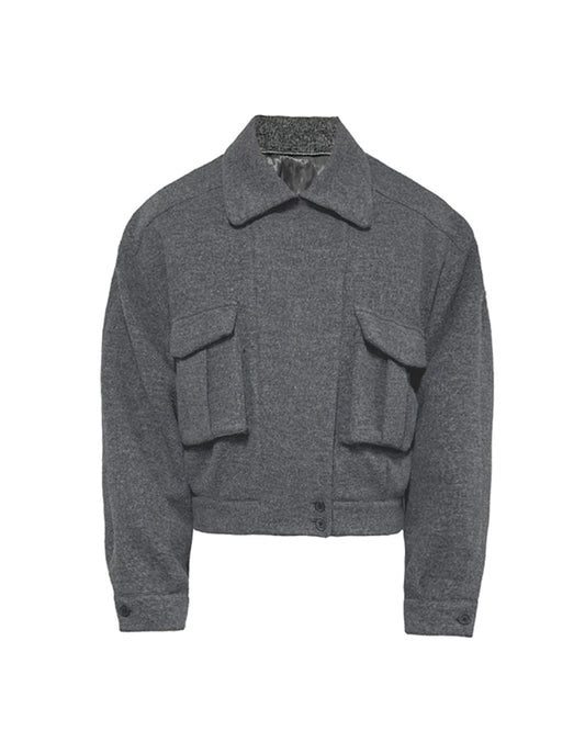DOUBLE POCKET WOOL FLIGHT JACKET