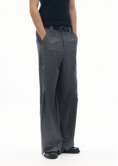 LIGHTWEIGHT STRAIGHT-CUT PANTS