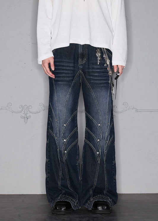 SPECIAL SHAPE WASH DENIM PANTS