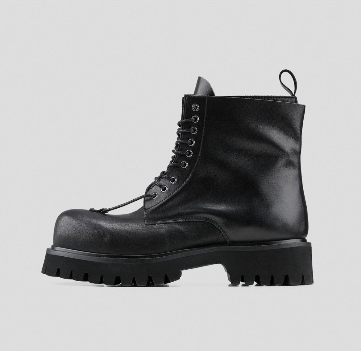 DOUBLE UPPER LEATHER BOOTS