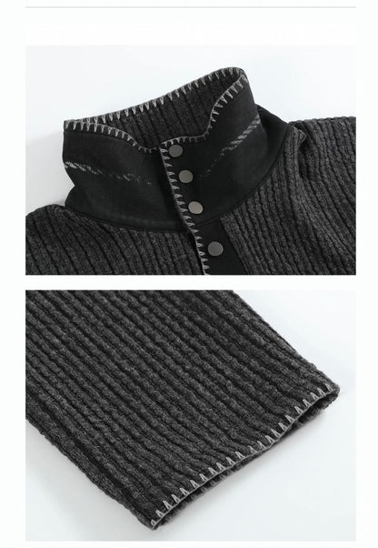 PULLOVER STAND COLLAR SWEATER