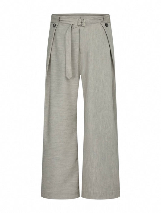 LINEN PATTERN WESTERN PANTS