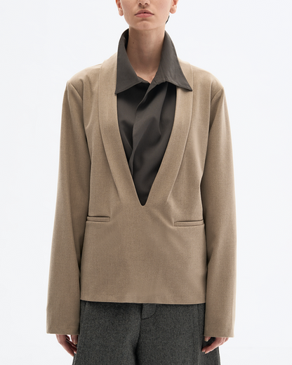 WOOLLY FRUIT V-CUT PULLOVER