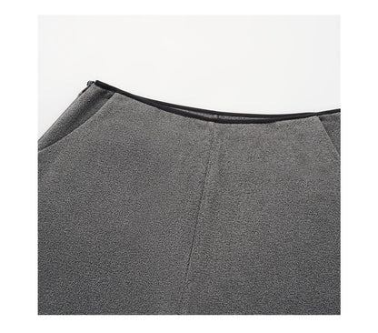 CURVED FLEECE TROUSER PANTS