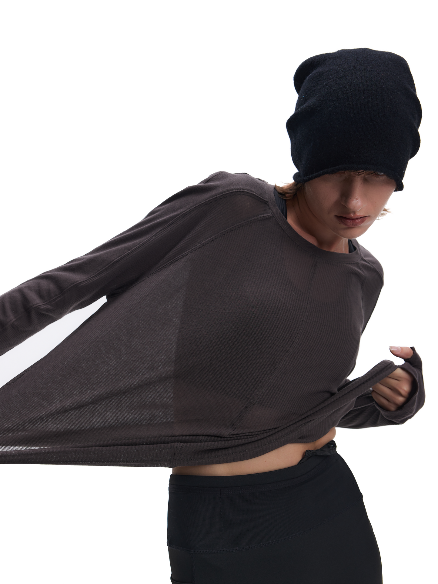 CRACKED SHEER KNIT CARDIGAN