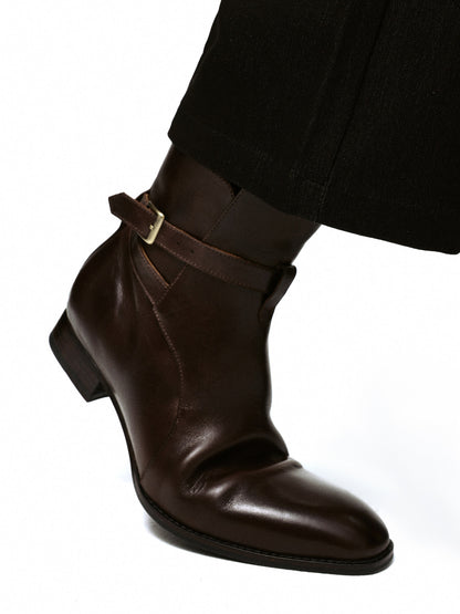 WRAP STRAP CUBAN HEEL BOOTS