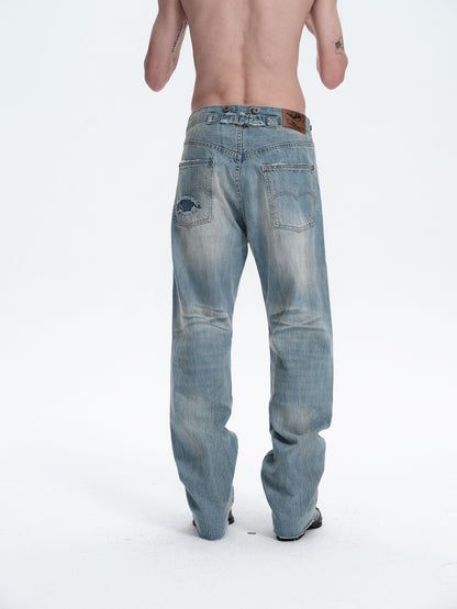 MELANCHOLY PARIS BUCKLE JEANS