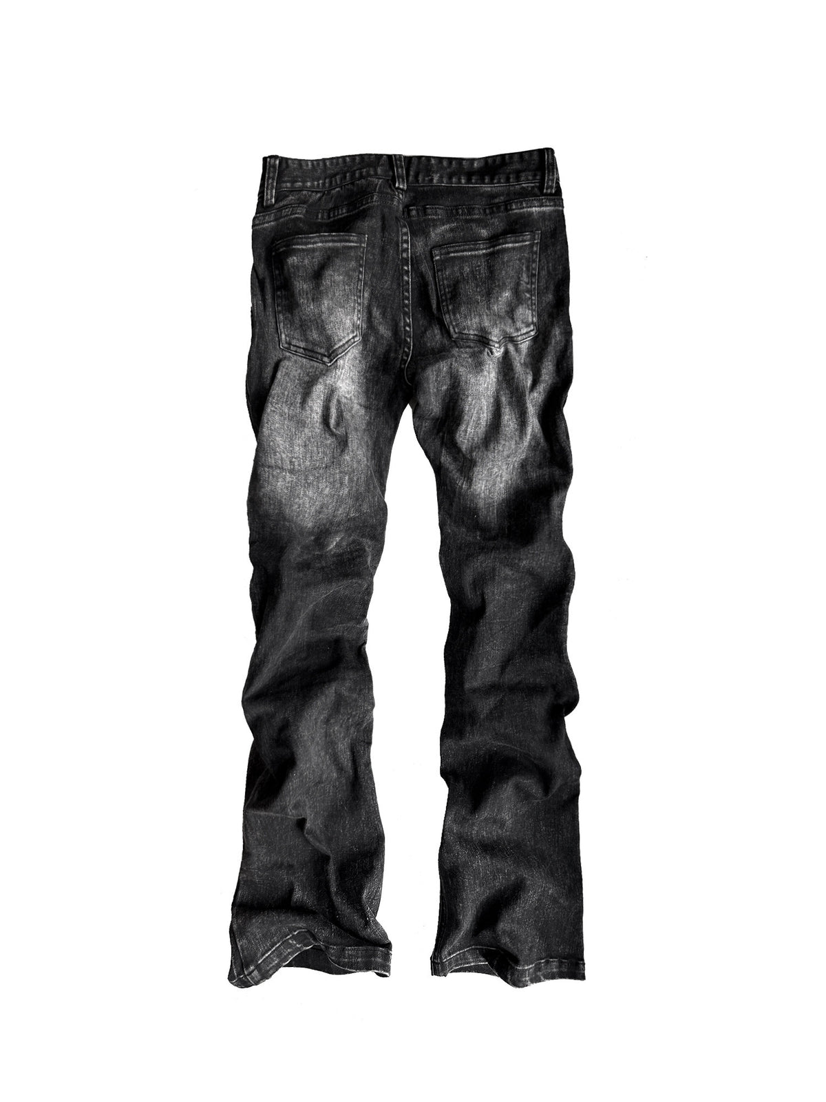ASH WASH DECONSTRUCTED LOW RISE JEANS