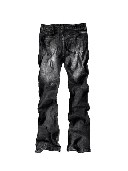 ASH WASH DECONSTRUCTED LOW RISE JEANS