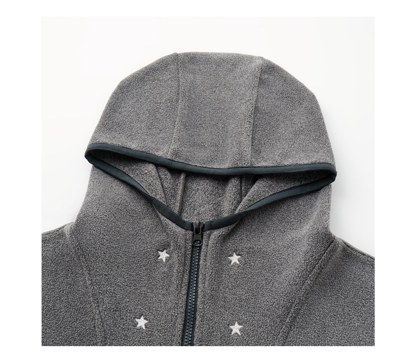 STAR WAXY FLEECE HOODIE