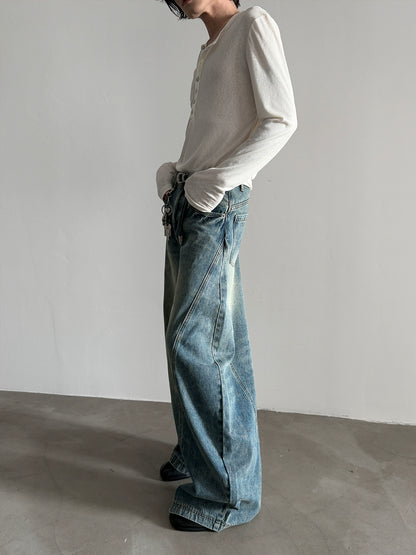 VINTAGE WASHED SCIMITAR JEANS