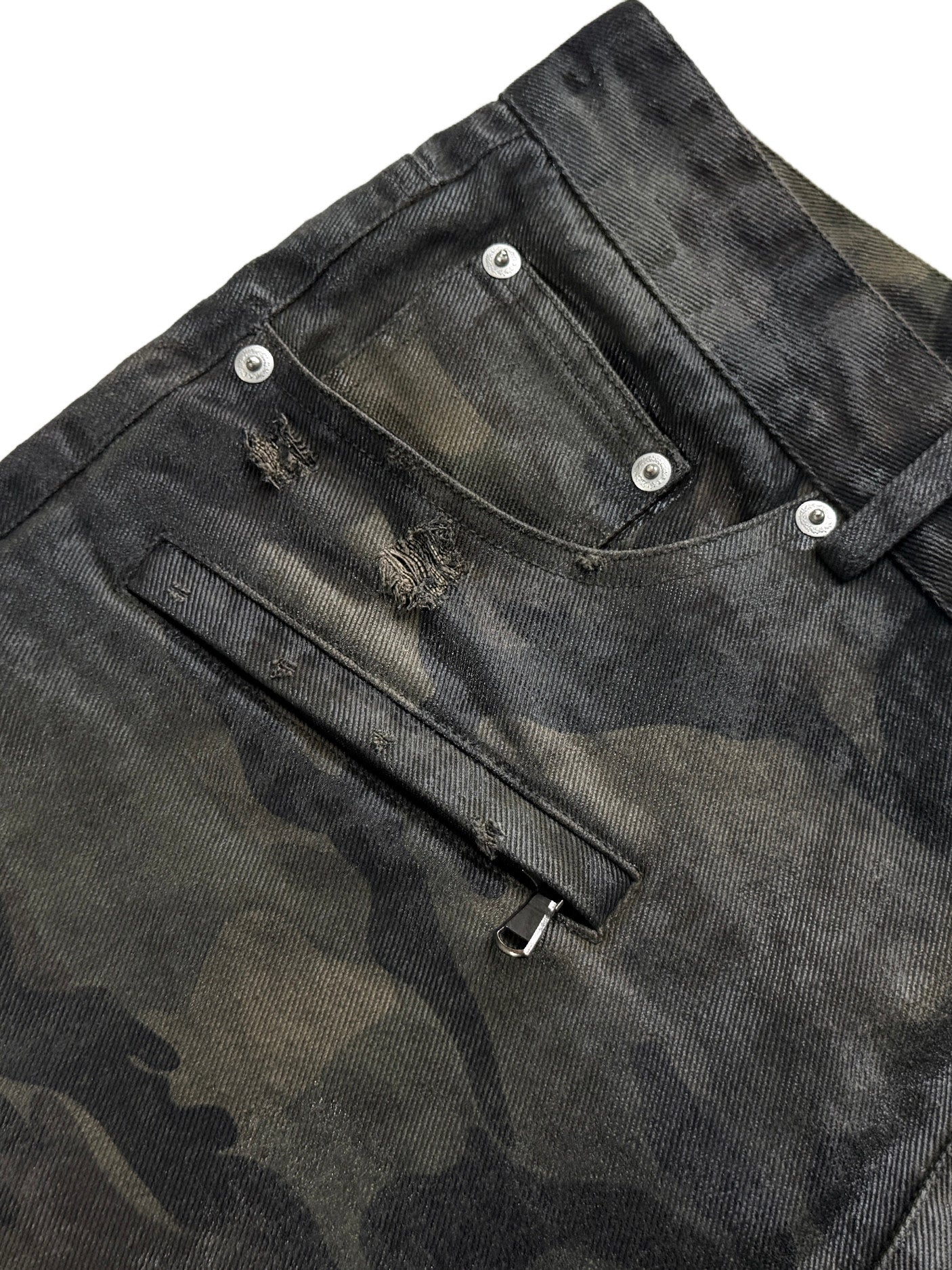AGED BONE　CAMO TWILL TROUSERS