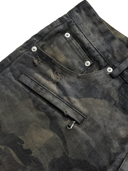 AGED BONE　CAMO TWILL TROUSERS