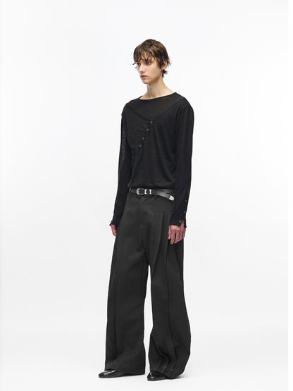 MATTE BLACK DRESS PANTS