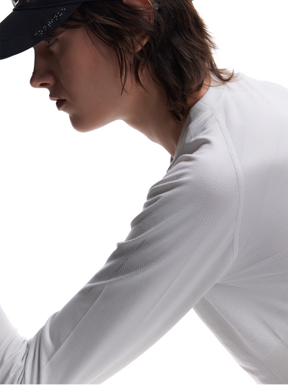 SEAMLESS JACQUARD KNIT LONGSLEEVE