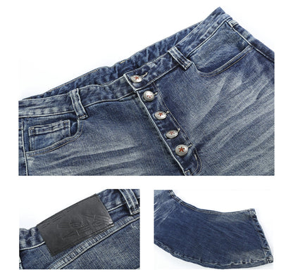 ICE BLUE WHISKER CUTLASS JEANS