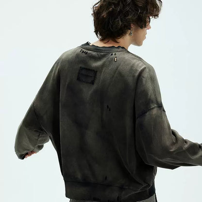 DIRTY DYED OVERSIZED SWEATSHIRT
