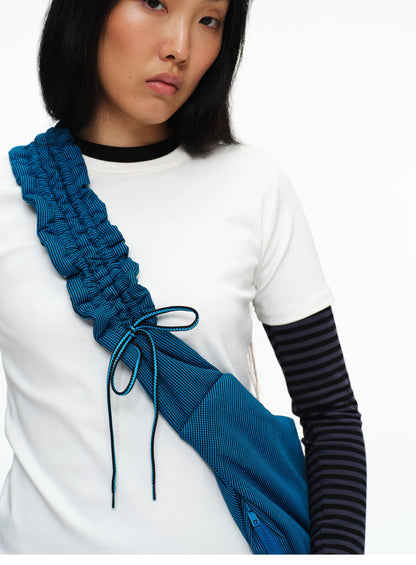 LOTUS PLEATED DRAWSTRING BAG