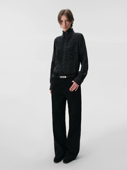 IMPERIAL COURT CORD EMBROIDERED SHIRT