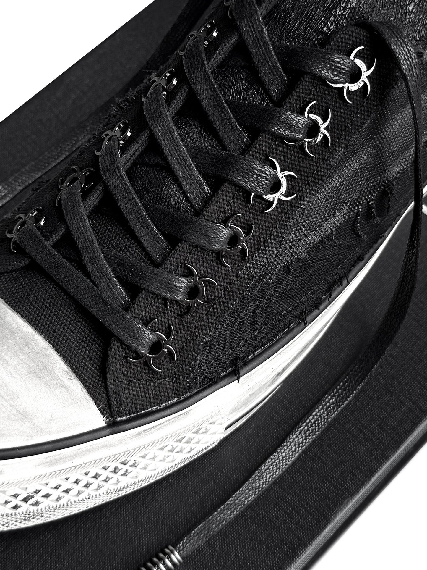 WAXED TONGUE SPRING VULCANIZED SNEAKERS